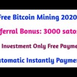Free Bitcoin Mining New Legit Earning Bot. Referral Bonus: 3000 satoshi. Live payment proof