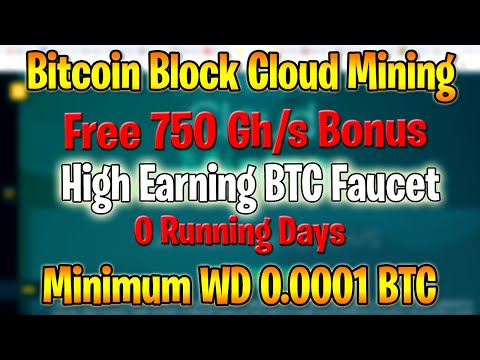 Bitcoin Mining | Bonus 750Gh/s Free | With High Earning Bitcoin Faucet | EarnCryptoCoin | 2020