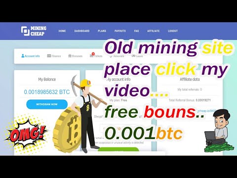 Old Bitcoin Mining Site review 2020 no fake yes real payouts min 0.002btc......