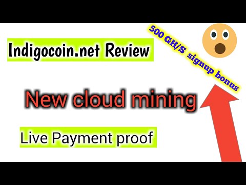 Indigocoin.net Review | New free bitcoins cloud mining site | 2020 bitcoin mining Platform
