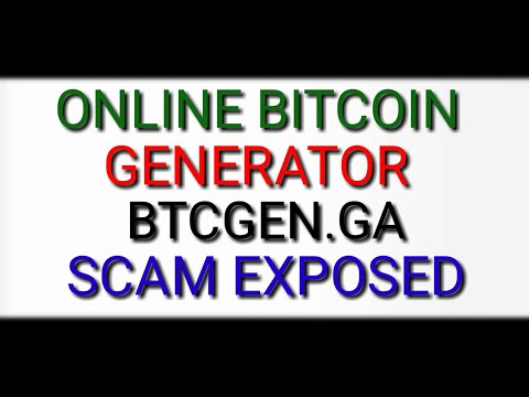 BITCOIN GENERATOR 2020- ONLINE BTC MINING | SCAM |