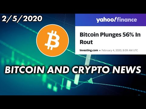 BITCOIN PLUNGES 56% FUD | Bitcoin & Cryptocurrency News 2/5/2020