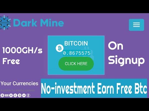 Darkmine| New Launched Free Bitcoin Mining Site 2020 1000GH/s Bonus Free On Sign up +Zero Investment