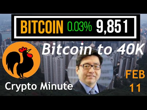 Crypto Minute. Bitcoin Cryptocurrency News and TA. Feb 11,2020. Tom Lee, alt coins, chain analysis