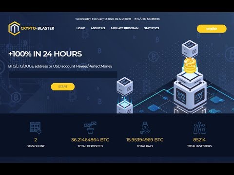 Crypto-Blaster.ltd New Double Bitcoin Mining Sites 200% After 24 Hours Best legit sites 2020