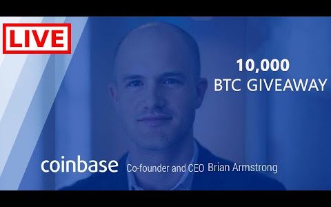 Coinbase CEO announced the greatest crypto AirDrop. 10,000 Bitcoin Giveaway. LIVE 🛑