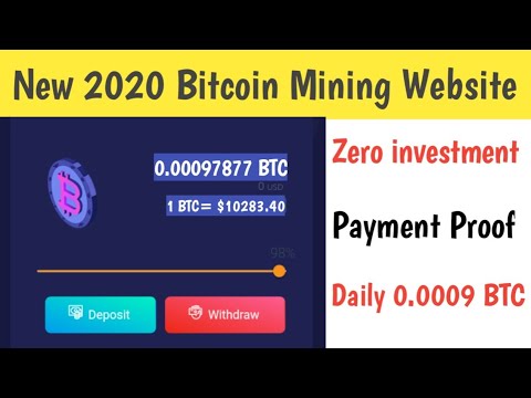 NEW 2020 Bitcoin Mining Website | Live payment Proof Earn Daily 0.0009 BTC /Faisal Technical Tv