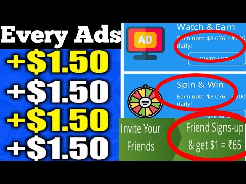 Earn Money Online New Earning App | Watch Videos Earn Money | $1 Free Bonus 2020