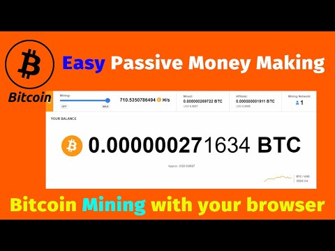 Make money online without investment : Bitcoin mining with your browser