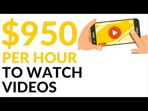 Earn $950 in 1 Hour WATCHING VIDEOS! (Make Money Online)