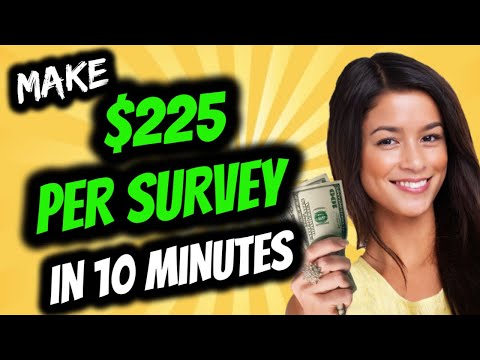 Make $225 Per Survey On This Site ✸ Make Money Online Fast