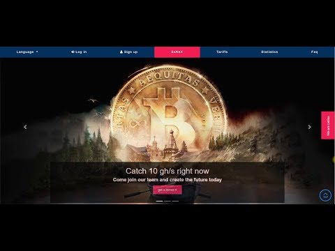 NEW FREE BITCOIN MINING SITE 2020  SoNeX Cloud  Free 10 GH/S For Signup  EARN BTC