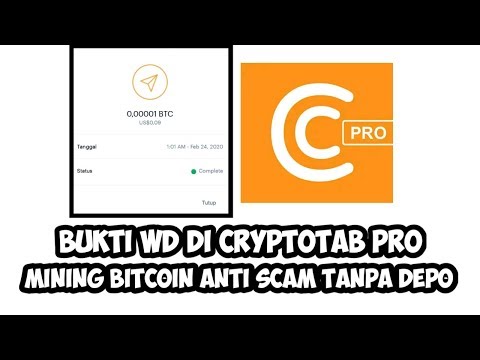 Bukti wd di CryptoTab Pro | Mining Bitcoin Anti Scam Tanpa Depo |
