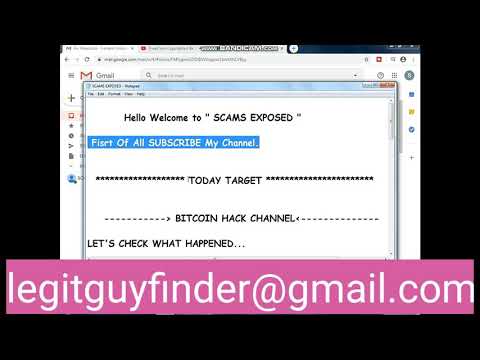 Bitcoin hack channel scam exposed 2nd scammer exposed video on my channel big scam. Beware man