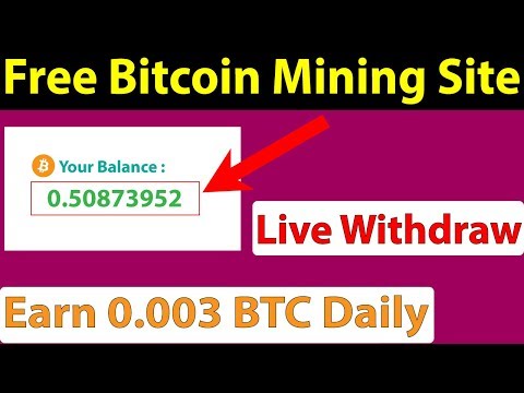 Free Bitcoin Mining Site - Live Withdraw - Earn 0.003 BTC Daily - Btc coin face