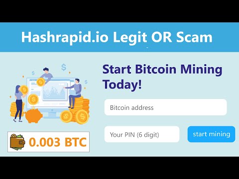 Hashrapid.io New Free Bitcoin Cloud Mining Site Legit Or Scam Live Withdrawal Payment Proof 2020