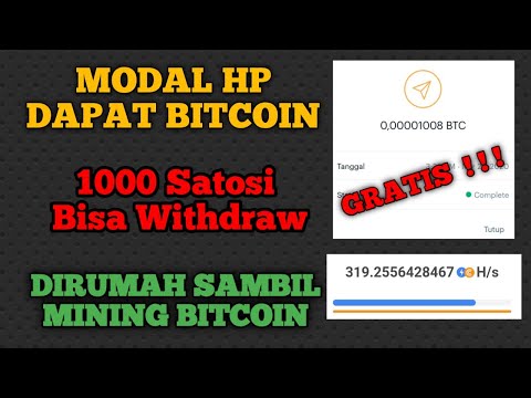 MODAL HP DAPAT BITCOIN GRATIS  ! ! ! || BITCOIN GRATIS || BITCOIN MINING FREE