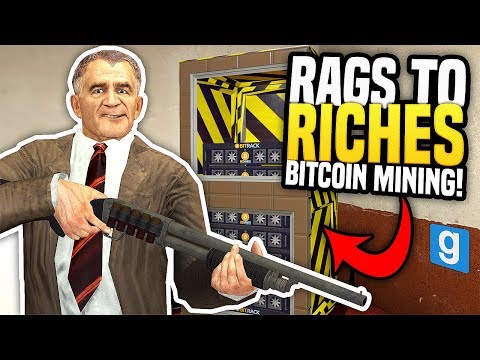 MAKING THOUSANDS FROM BITCOIN MINING - Gmod DarkRP | Rags to Riches #13 (Bitcoin Miner Roleplay)