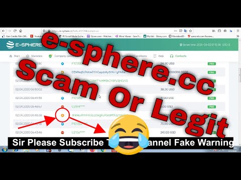 e-sphere.cc Scam Or Legit | Double your Bitcoin In 24 Hours |Legit bitcoin investment2020 | Youtube