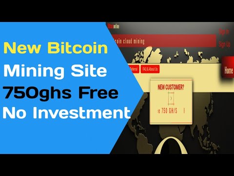New Free Bitcoin Mining Site review 750ghs Free ||No investment