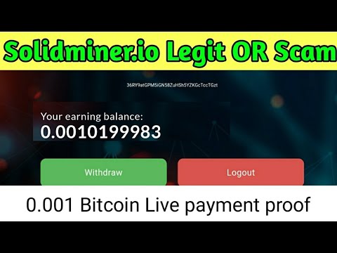 Solidminer.io - Legit or scam Live Withdraw Payment proof | Earn free Bitcoin zero - invest | Hindi