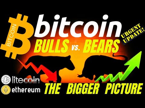 BULLS vs. BEARS BITCOIN LITECOIN and ETHEREUM DAILY UPDATE! price, analysis, news, trading, crypto