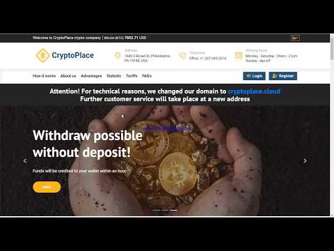 Cryptoplace.Cloud Scam/Legit  Payment Proof ||New Launch Bitcoin Mining Site 2020 JUst Earn