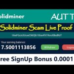 Solidminer.io New Free Bitcoin Cloud Mining Site Update Scam 0.0015 Btc Full Proof Urdu Hindi