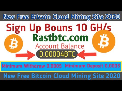 Rastbtc Scam Or legit||New Free Bitcoin Cloud Mining Site 2020||Bitcoin Ganarent 2020||Bouns 10 GH/s