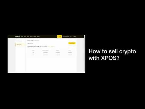 XPOS Merchant tutorial: How to deposit fund for selling crypto?