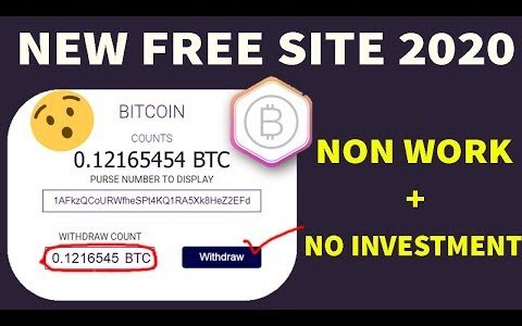 New Bitcoin Mining Site NON Investment + NO Work Don't Miss ?