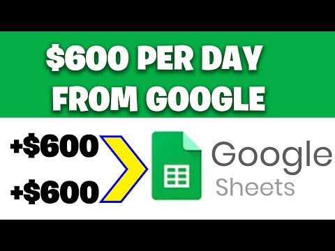 Earn $600 PER DAY From Google Sheets [Make Money Online]