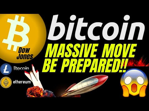 MASSIVE MOVE IN BITCOIN LITECOIN ETHEREUM and THE DOW COMING!!!! Crypto TA, analysis, news, trading