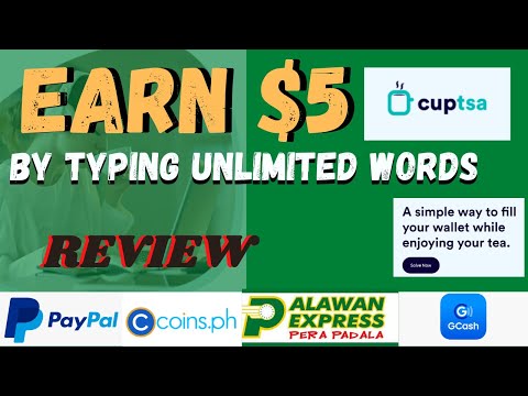 CUPTSA - EARN $2 to $5 BY TYPING WORDS Daily / REVIEW / HOMEBASE JOB