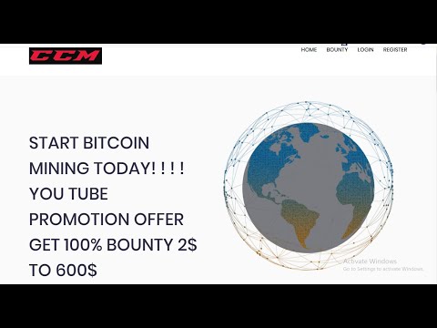 NEW bitcoin mining bounty & earn 2$ to 600$ free sign up and start earning