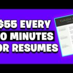 EARN $55 EVERY 10 MINUTES FOR RESUMES [Make Money Online]