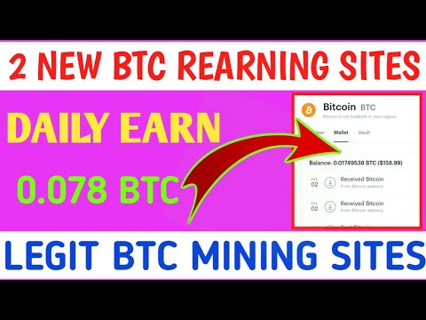 0.078 BTC Daily || 2 New Bitcoin Mining Sites || New Earning Site 2020 || Earn BTC