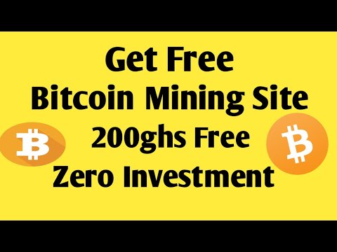 New Free Bitcoin mining Site 200ghs Free || No Investment