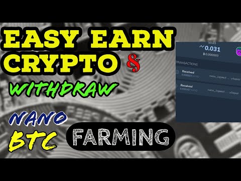 CRYPTO Farming  | BTC and NANO | withdrawal proof | Quicrypto