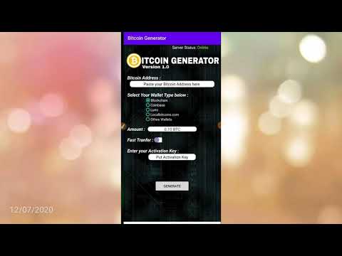 GENERATOR BITCOIN APP 2020||Best Bitcoin Mining software for android&Iphone || 100% working