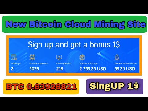 SingUP 1$ New Free Bitcoin Mining Website 2020 | Free Bitcoin Could Mining Website | ldumine Review