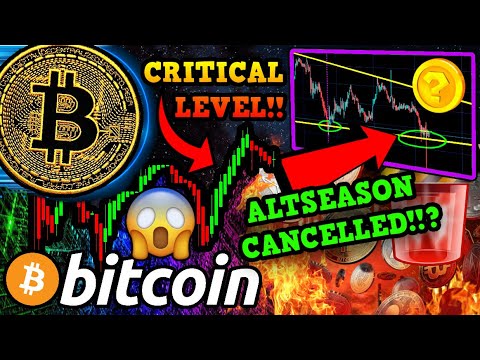URGENT!!! BITCOIN CRITICAL % LEVEL HIT!!! ALTCOINS RALLY OVER?!! PayPal BTC News