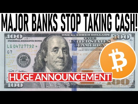 MAJOR BANKS TO STOP TAKING CASH! CHAINLINK READY TO RUN! BITCOIN PUMPED BY TRIL DOLLAR INVESTMENT CO