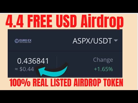 Euroexchange listed token ASPX 4.4$  free Bitcoin join new airdrop do not miss it