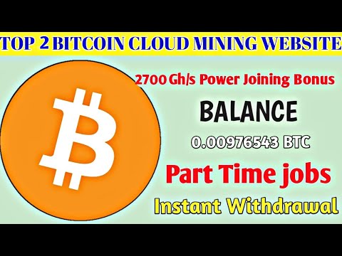 How to Earn Free bitcoin 2020 / Top 2 bitcoin mining site / work From home  Part Time jobs