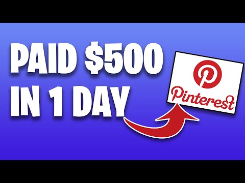 Make $500 PER DAY FROM PINTEREST [Make Money Online In 2020]
