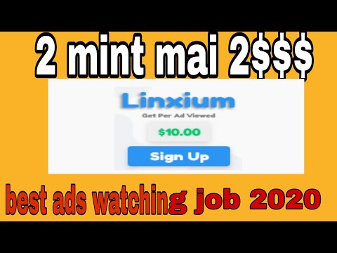 Linxium.cc|full review the best ads watching job 2020|free bitcoin dollar|big money technical