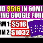 💥ATTENTION💥 Earn $516 in One Hour Doing This👇 Make Money Online For Free Using Google Forms.