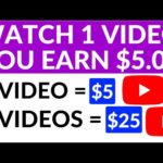 Get Paid to Watch Videos! ($5 Per Video) Make Money Online Watching Videos