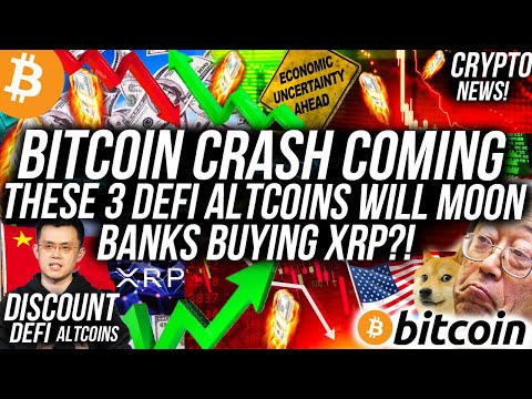 BUY THESE 3 DEFI ALTCOINS! WARNING Bitcoin CRASH Coming!? BANKS BUYING XRP?! Crypto News